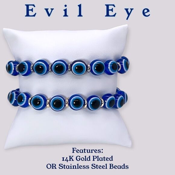 NWT Wool + Pepper Co. Evil Eye PROTECTION Bracelet - Picture 1 of 7